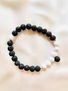 Crystals- Lava Stone and Howlite