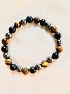 Crystal- Tiger Eye, Hematite, Black Onex
