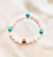 Crystal- Rose Quartz, Turquoise
